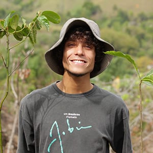 man in hat smiling